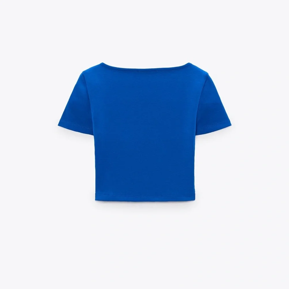 ZARA Crop Top with a square cut neckline - Picture 2 of 3